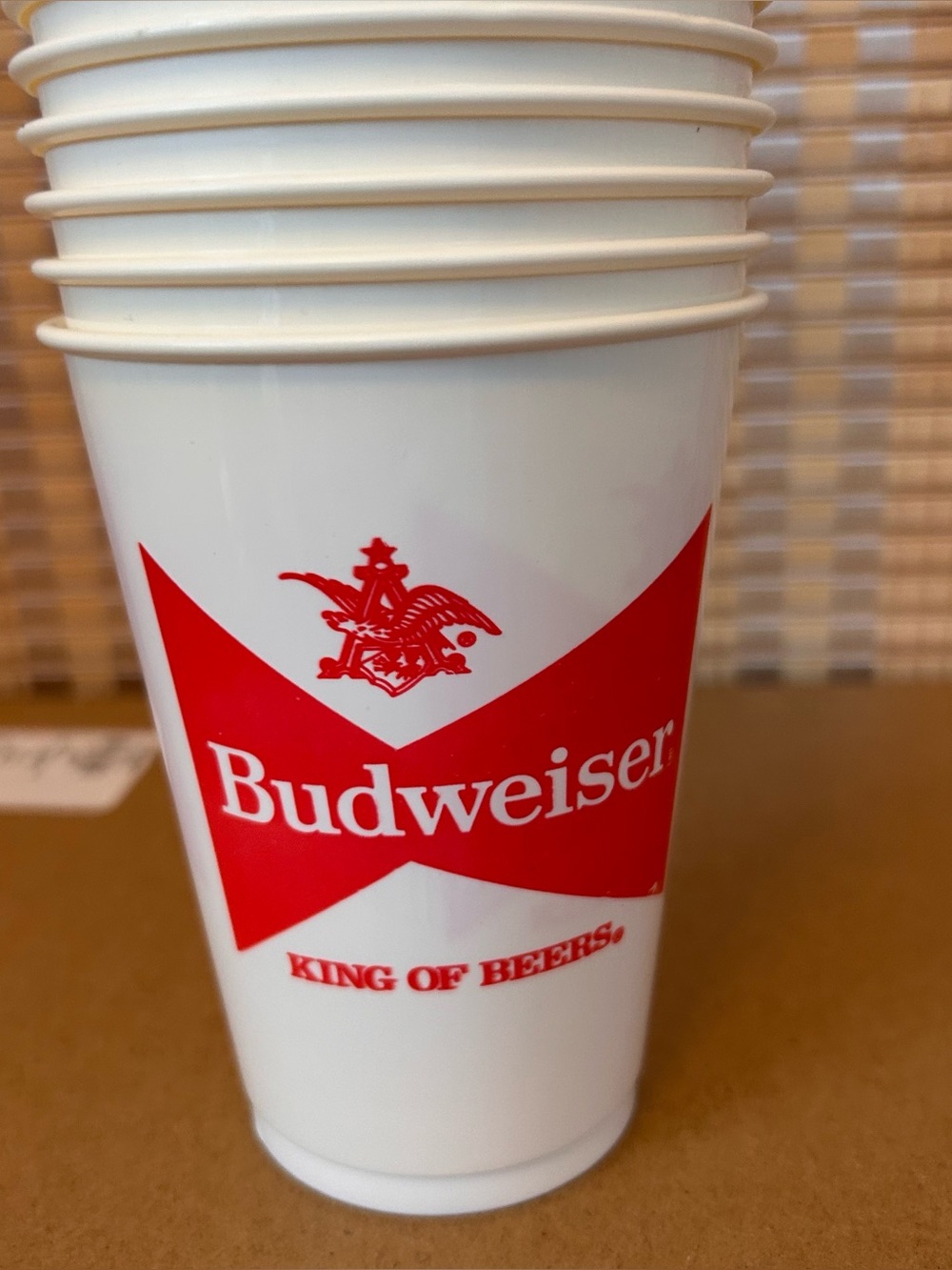 Budweiser Vintage Plastic Solo Cups